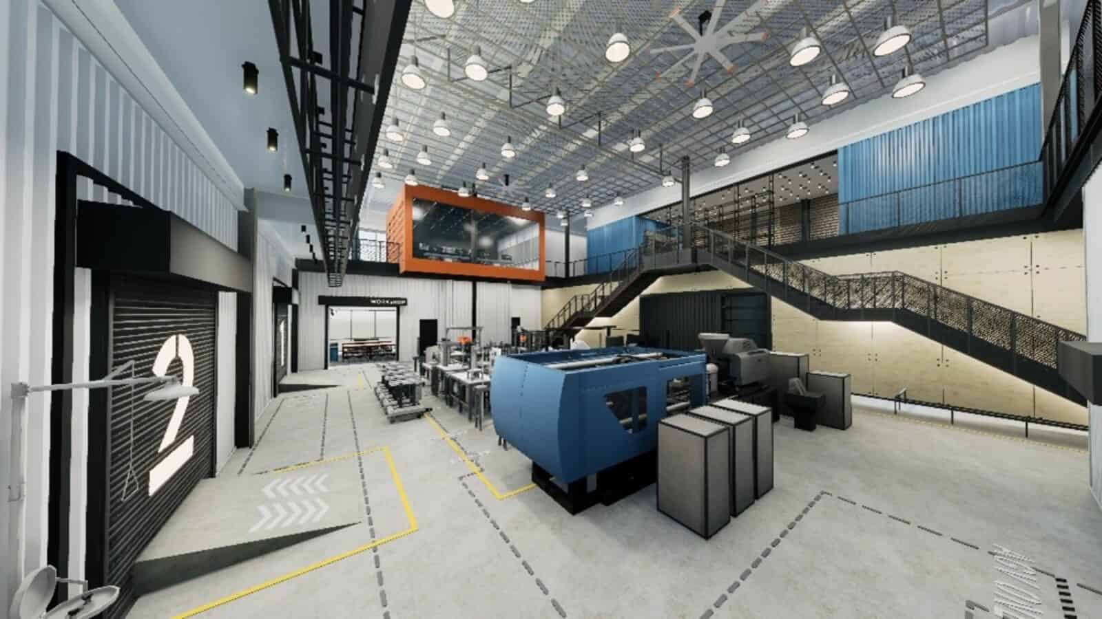 Rendering of the Smart Factory @ Wichita production line.